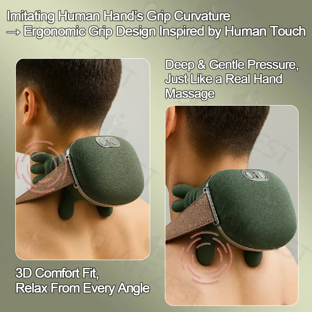 N7 Master™ Wireless Shiatsu Shawl | 4D Deep - Tissue Neck & Shoulder Massager - Quincelle.co