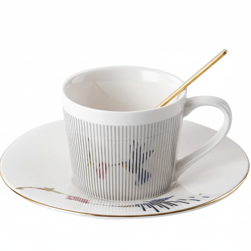 Luycho Anamorphic Mirror Reflection Cup | Locomotion Series Coffee & Tea Set - Quincelle.co