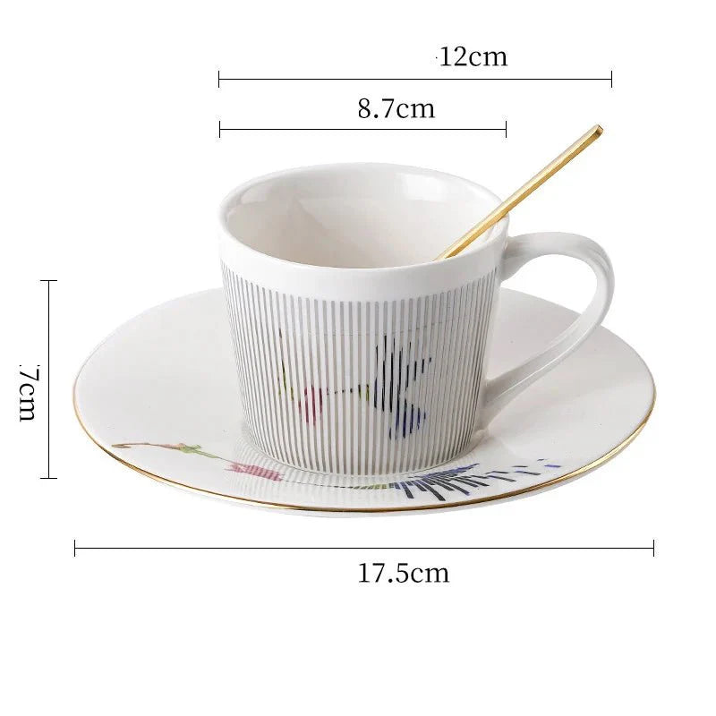 Luycho Anamorphic Mirror Reflection Cup | Locomotion Series Coffee & Tea Set - Quincelle.co