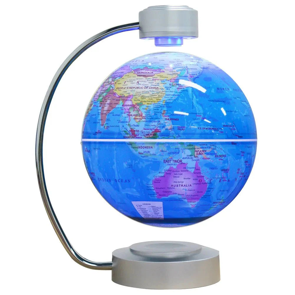 Levitating Globe 8" LED Luminous Floating World Map Globe Gift for Men Home Office - Quincelle.co