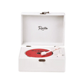 Vintage Leather CD Player Two - Way Bluetooth 5.0 6 - in - 1 USB Lossless Rechargeable Retro Suitcase Gift - Quincelle.co
