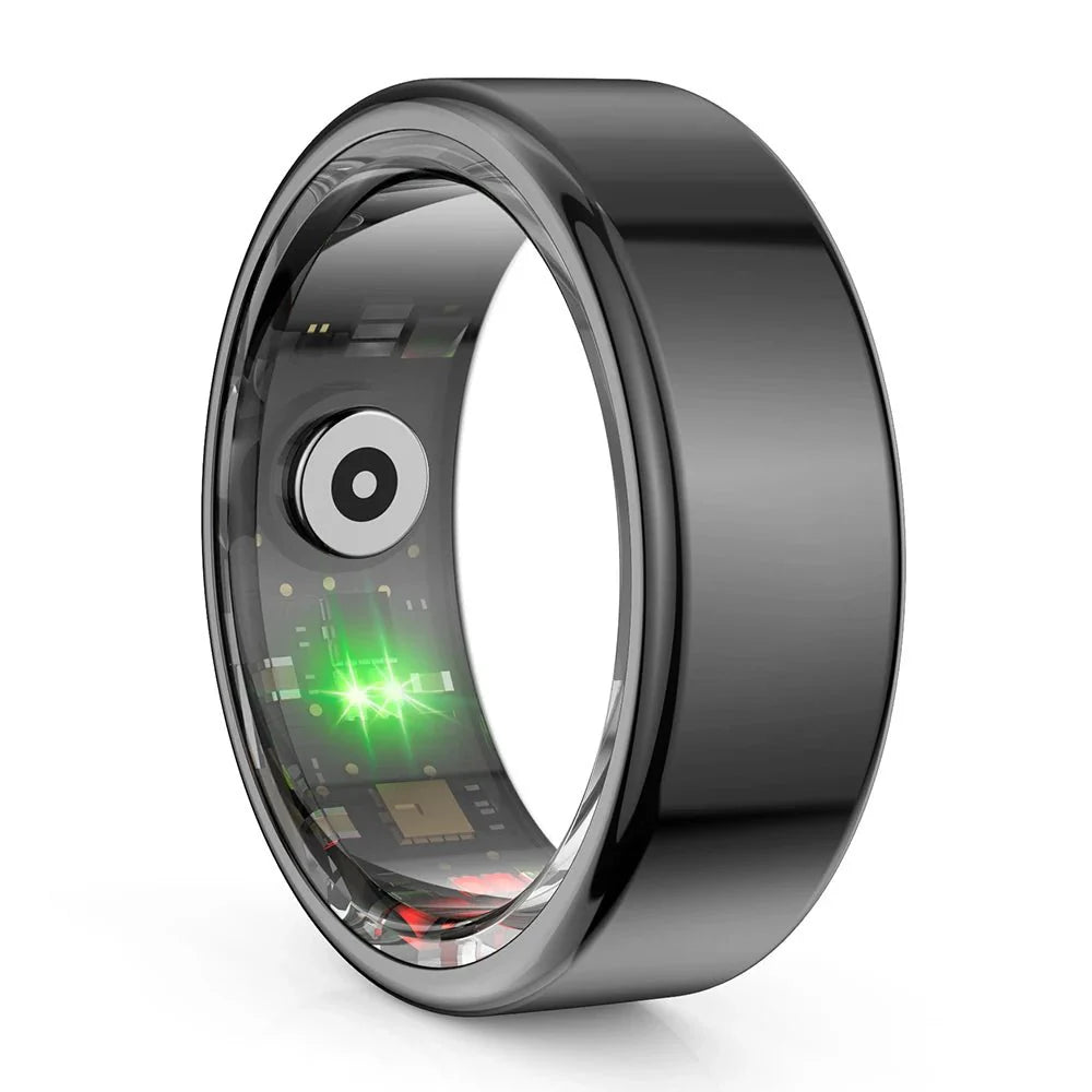 Smart Ring Titanium Steel Health Tracker IP68 3ATM Waterproof Multi Spor... — Gift Idea