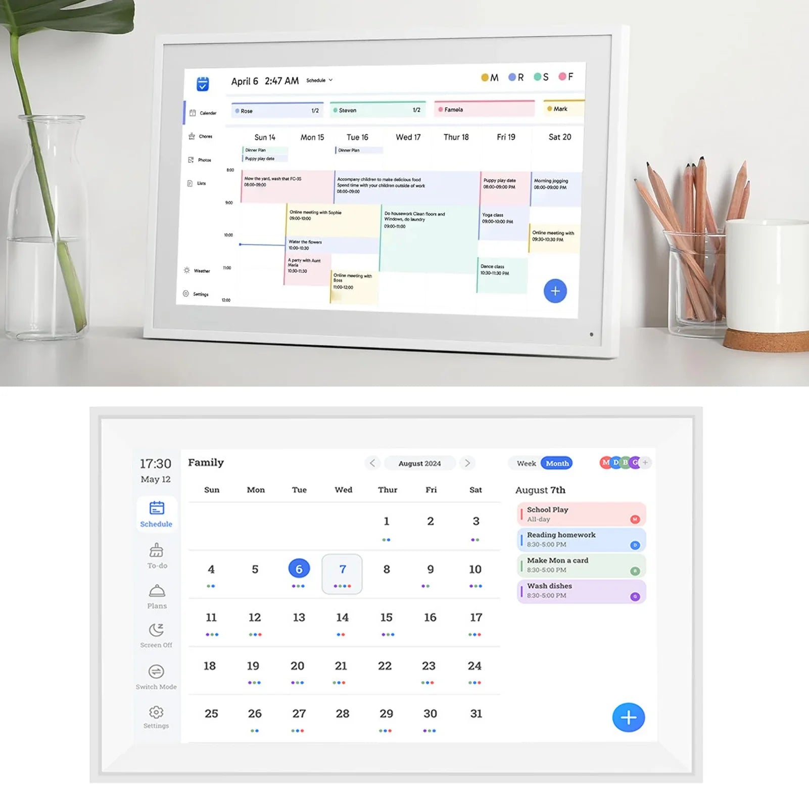 SmartHub 15.6 - Inch Digital Family Calendar | The 2026 Home Command Center - Quincelle.co