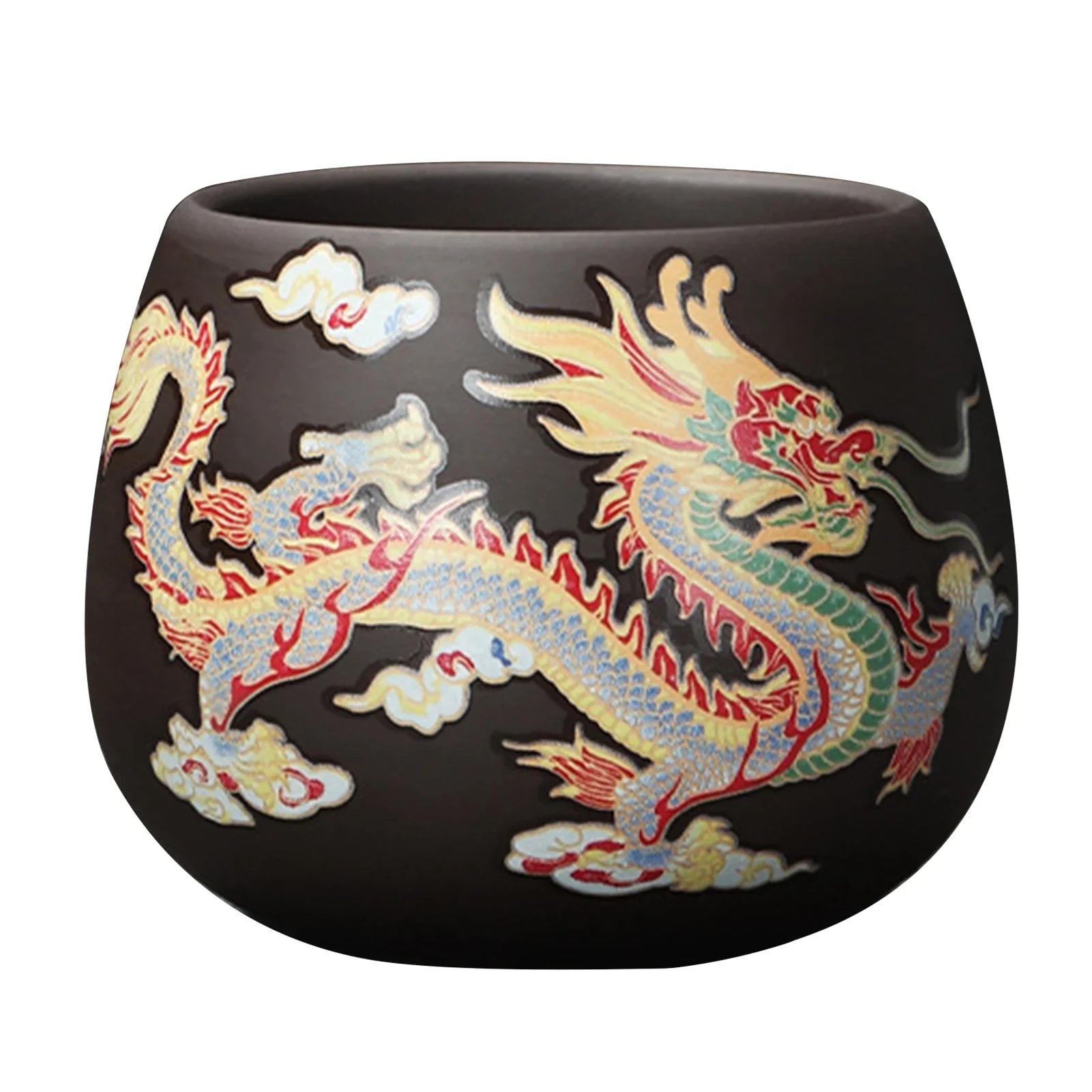 Hand-made Dragon & Phoenix Color-Changing Purple Clay Teapot | Tradition... — View 13