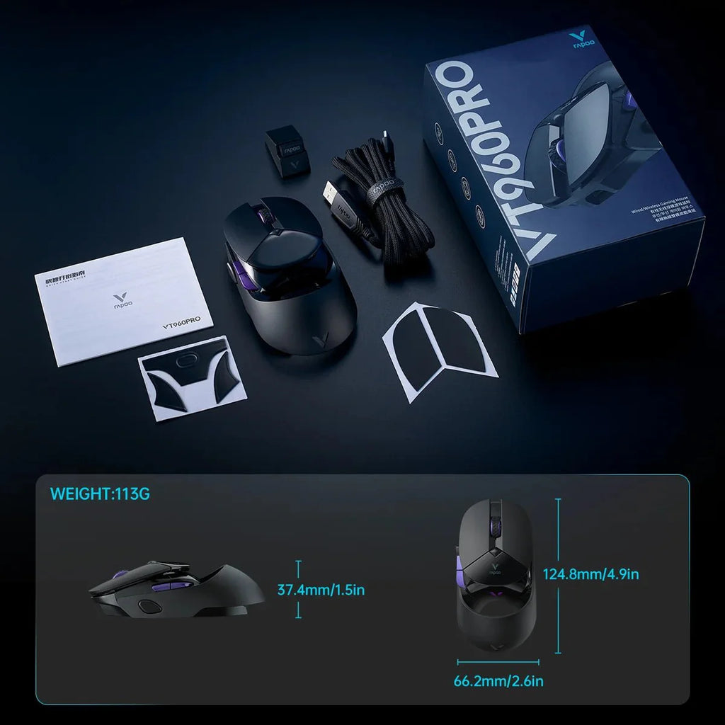 Rapoo VT960PRO Gaming Mouse | The "Supercar" of Competitive Play (2026 Edition) - Quincelle.co