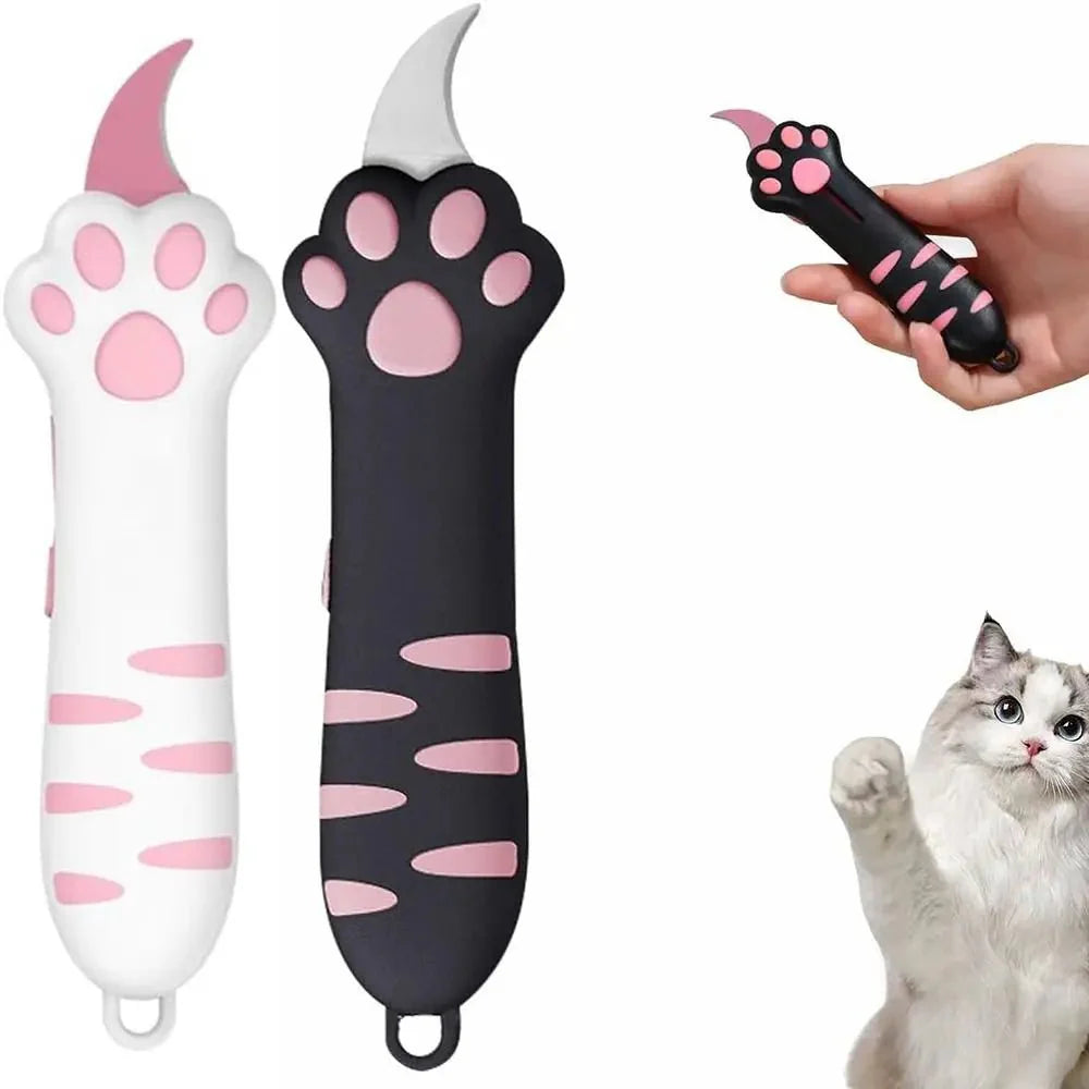 Cute Cat Paw Sharp Box Cutter: Mini Portable Cat Claw Utility Knife — Gift Idea