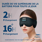 Bluetooth Sleep Eye Mask with Built-in Headphones, Comfortable Wireless ... — View 2