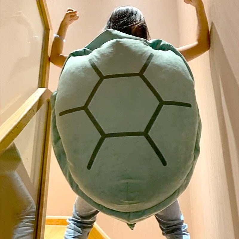 Big Turtle Shell Plush Pillow – Giant Wearable Tortoise Shell Stuffed Cu... — View 2