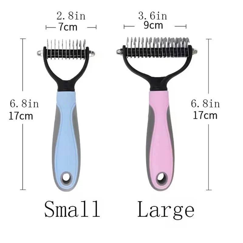 Professional 2 - Sided Pet Grooming Brush – The Ultimate 2 - in - 1 Undercoat Solution - Quincelle.co