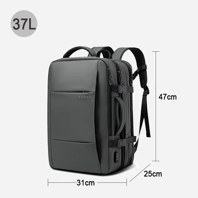 BANGE Travel Backpack Men Business Expandable Large Capacity Laptop Wate... — View 17