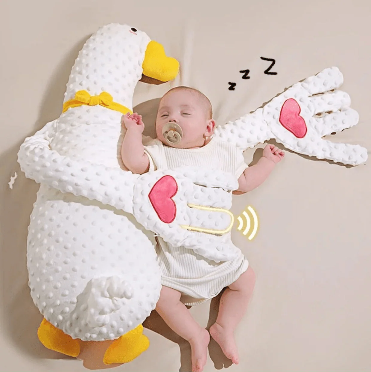 Baby Electric Soothing Patting Pillow – Newborn Comfort Sleep Helper — Gift Idea