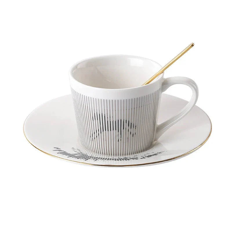 Luycho Anamorphic Mirror Reflection Cup | Locomotion Series Coffee & Tea Set - Quincelle.co