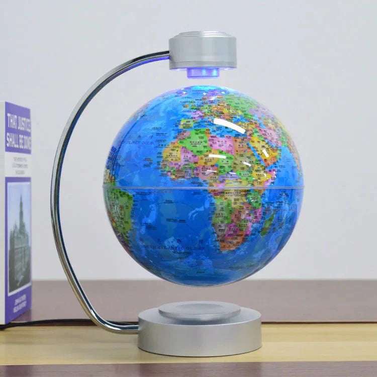 Levitating Globe 8" LED Luminous Floating World Map Globe Gift for Men Home Office - Quincelle.co