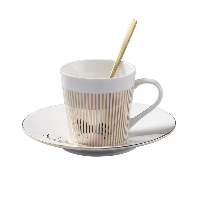 Luycho Anamorphic Mirror Reflection Cup | Locomotion Series Coffee & Tea Set - Quincelle.co