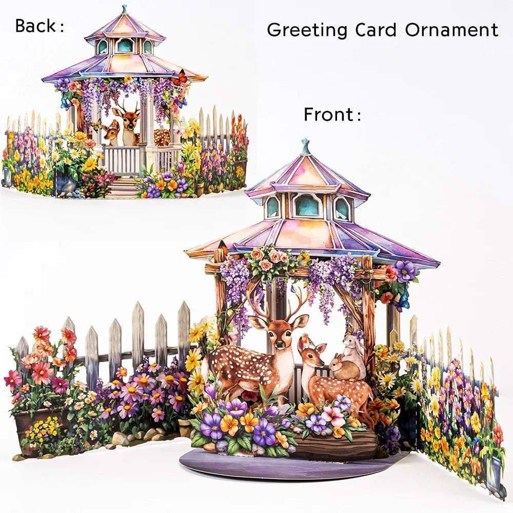 Thoughtful 3D Pop - Up Flower Bouquet Card - Forever Floral Greeting Set - Quincelle.co