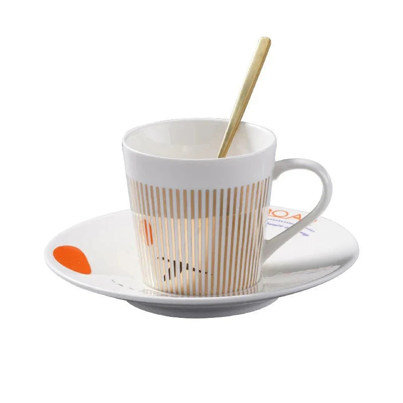 Luycho Anamorphic Mirror Reflection Cup | Locomotion Series Coffee & Tea Set - Quincelle.co