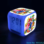 Anime Sonic Mario Bros Figure LED Alarm Clock 7-Color Touch Light Kids D... — View 11