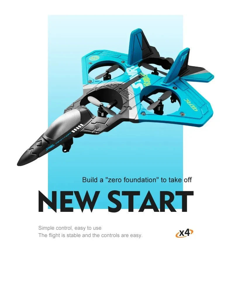RC V17 Combat Aircraft 2.4G Remote Control Combat Aircraft Glider - Quincelle.co