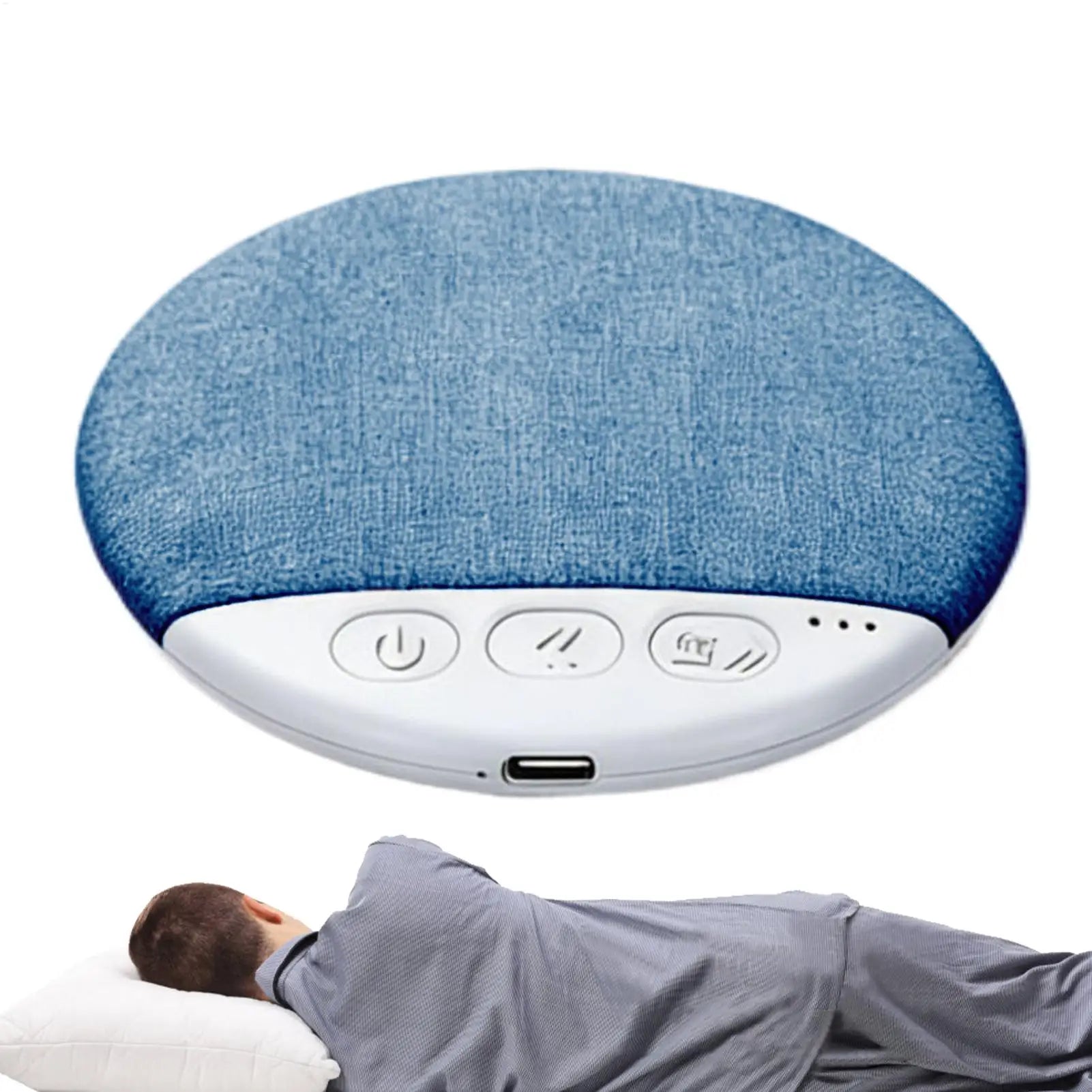 Under Pillow Bluetooth Speaker – Sleep Headphones, Bone Conduction White Noise Machine, Auto - Off Timer, USB - C - Quincelle.co