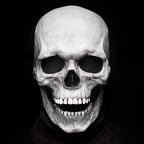 Halloween Movable Jaw Realistic Skull Mask - Best Full Head Latex Cospla... — View 23