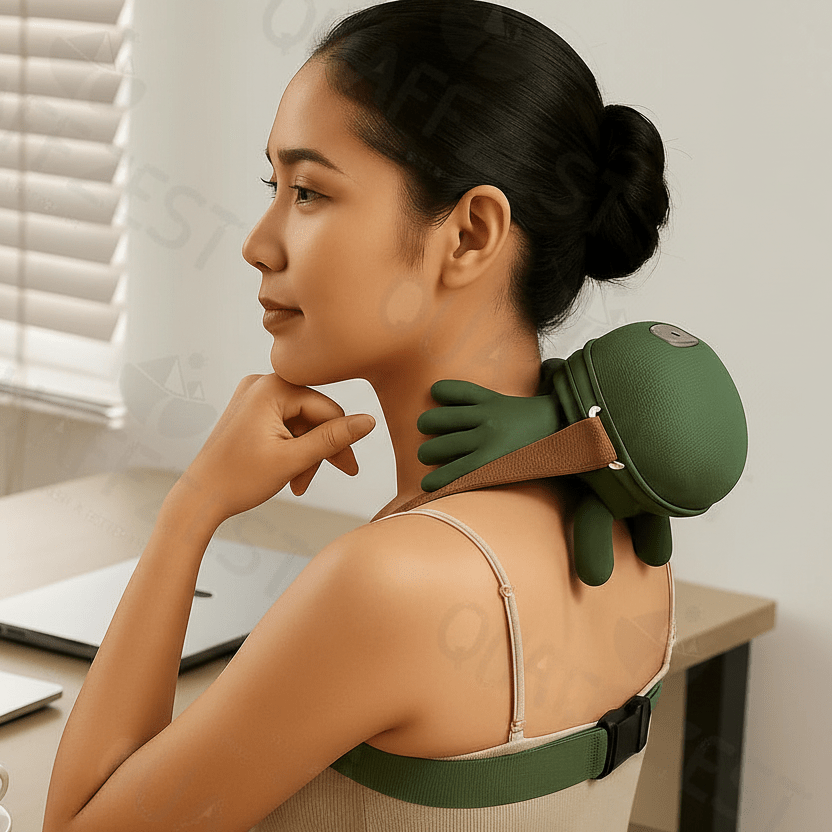 N7 Master™ Wireless Shiatsu Shawl | 4D Deep - Tissue Neck & Shoulder Massager - Quincelle.co