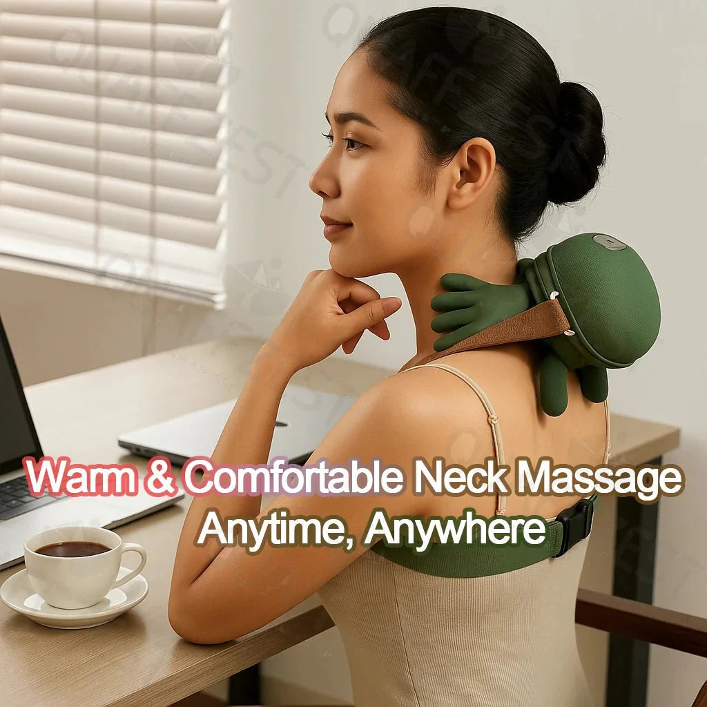 N7 Master™ Wireless Shiatsu Shawl | 4D Deep - Tissue Neck & Shoulder Massager - Quincelle.co