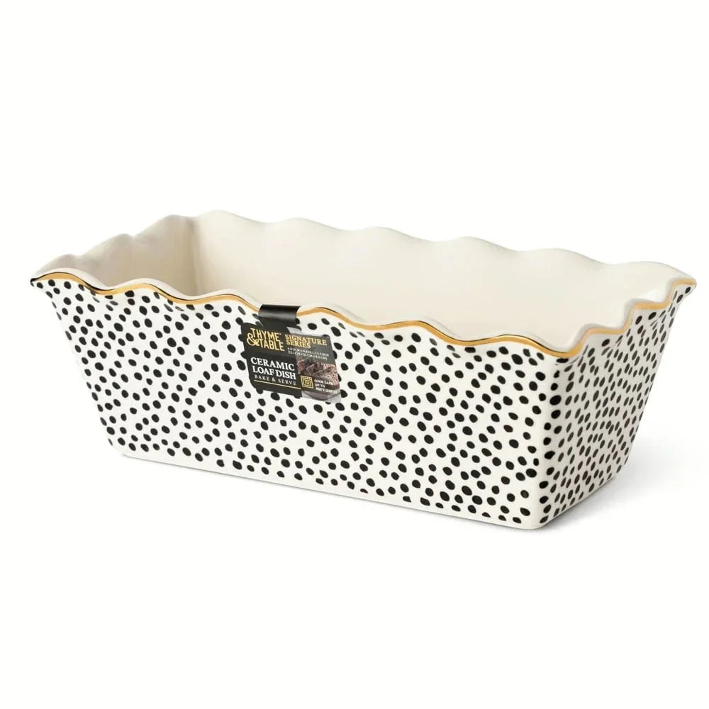 Quincelle 9-Inch Nonstick Ceramic Loaf Pan | Professional Dot Pattern ... — View 3