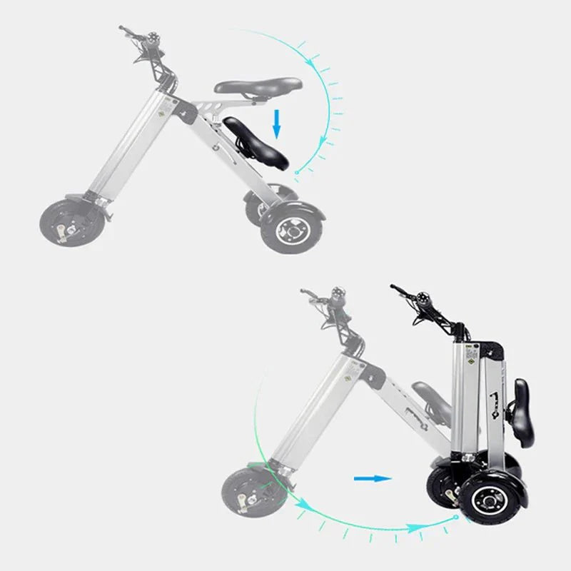 K7S Mini Foldable 3-Wheel Electric Scooter – , 7.8Ah Battery, 3-Speed, R... — View 4
