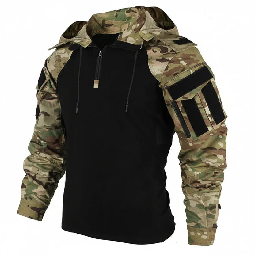 Tactical Camouflage Combat T-Shirt - Wear - Resistant Airsoft & Hunting Apparel - Quincelle.co