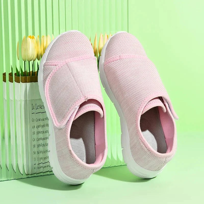Women's Breathable Wide - Toe Walking Sneakers – Lightweight Non - Slip Cushioned Casual Shoes - Quincelle.co