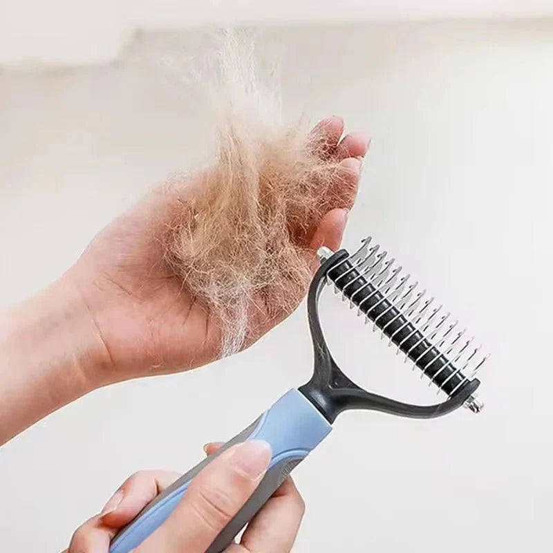 Professional 2 - Sided Pet Grooming Brush – The Ultimate 2 - in - 1 Undercoat Solution - Quincelle.co
