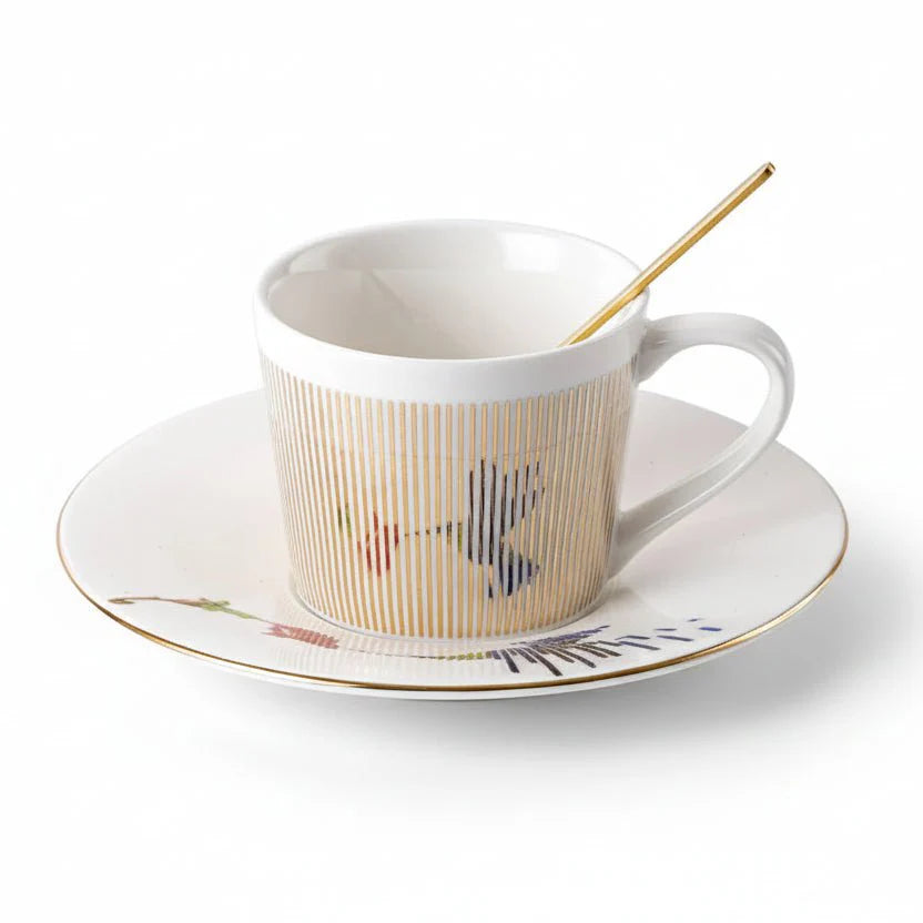 Luycho Anamorphic Mirror Reflection Cup | Locomotion Series Coffee & Tea Set - Quincelle.co