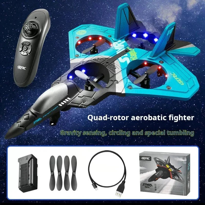 RC V17 Combat Aircraft 2.4G Remote Control Combat Aircraft Glider - Quincelle.co
