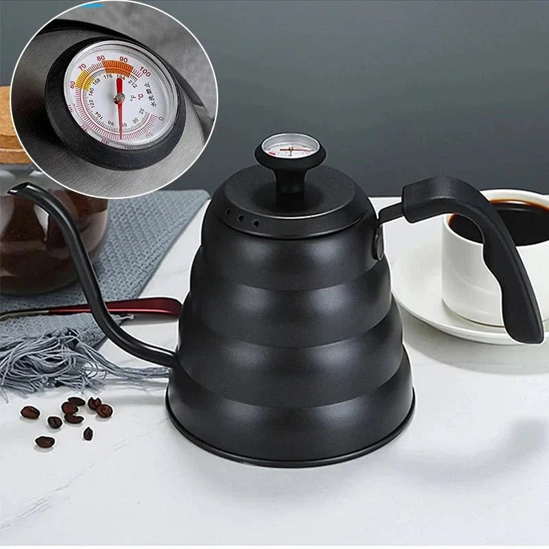 Professional Hand - Brewed Coffee Kettle with Thermometer l Hand Brewed Coffee Maker - Quincelle.co
