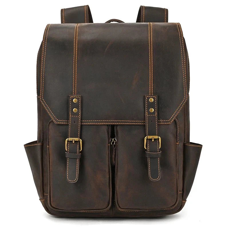 Newsbirds Retro Luxury Leather Backpack - The 2026 Executive Daypack - Quincelle.co