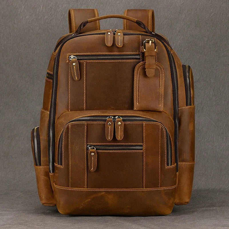 Newsbirds Retro Luxury Leather Backpack - The 2026 Executive Daypack - Quincelle.co