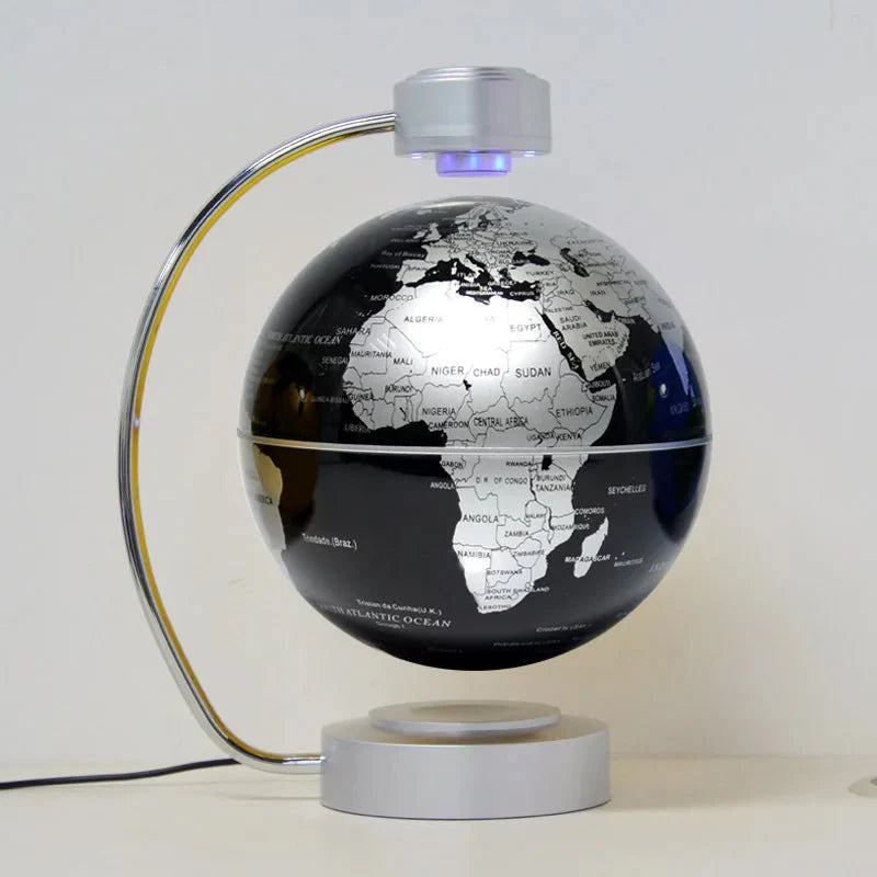 Levitating Globe 8" LED Luminous Floating World Map Globe Gift for Men Home Office - Quincelle.co