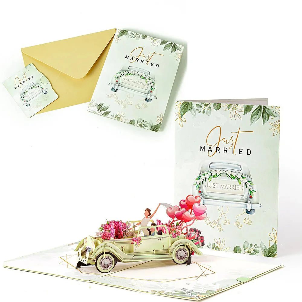 Thoughtful 3D Pop - Up Flower Bouquet Card - Forever Floral Greeting Set - Quincelle.co