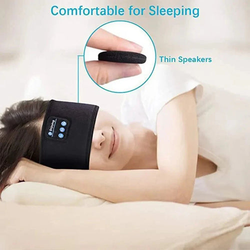 Bluetooth Sleep Headband Wireless Sports Earphones Eye Mask with Built-i... — View 2