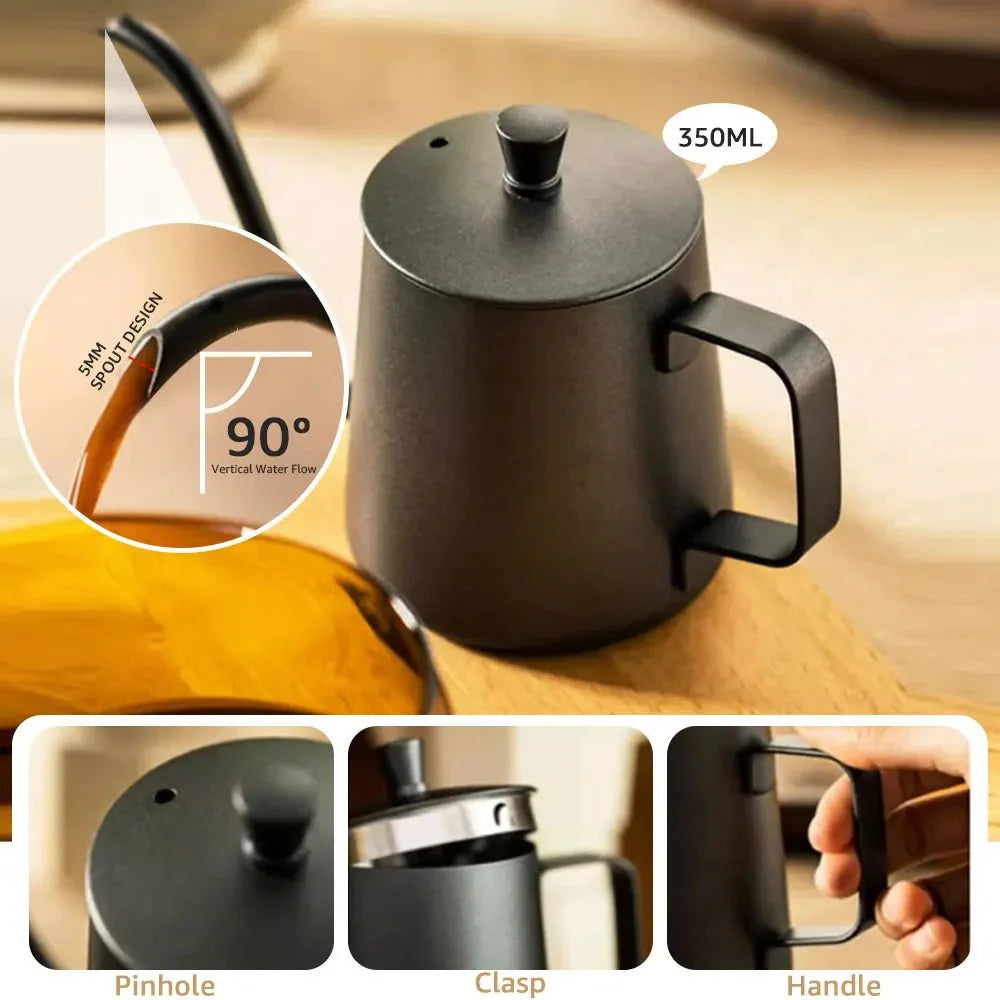 Glass Pour Over Coffee Maker Set - Professional Barista Holiday Gift Kit — View 5