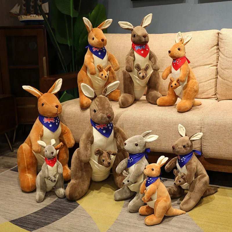 Cute Mother and Child Kangaroo Plush Toys: Kawaii Big Size Kangaroo Plushie — Gift Idea