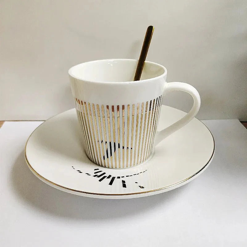 Luycho Anamorphic Mirror Reflection Cup | Locomotion Series Coffee & Tea Set - Quincelle.co