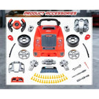 Little Mechanic: 61 - Piece Kids Truck Engine Toy Set, Educational Car Maintenance Play for Ages 3 - 5 Years| Educational STEM Workshop - Quincelle.co