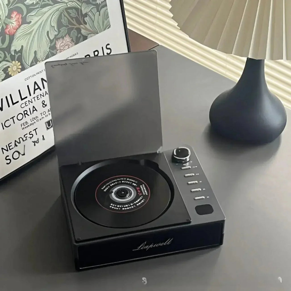Portable CD Player Walkman Bluetooth 5.0 LCD Screen Built - In Speaker Anti - Skip USB - C Rechargeable Gift - Quincelle.co