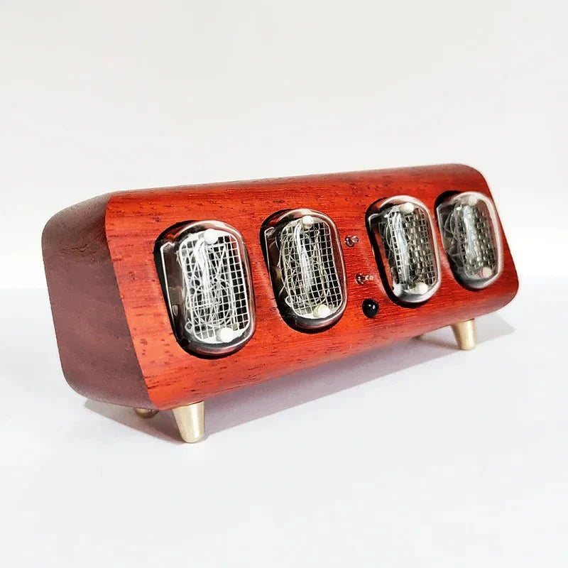 Retro Nixie Tube Style Digital Clock Nordic LED Table Clock with Bluetoo... — View 10