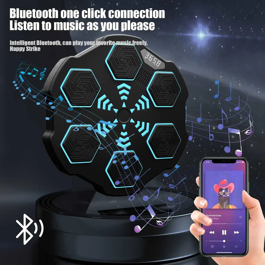RhythmStrike: LED Music Boxing Machine with Gloves - Quincelle.co