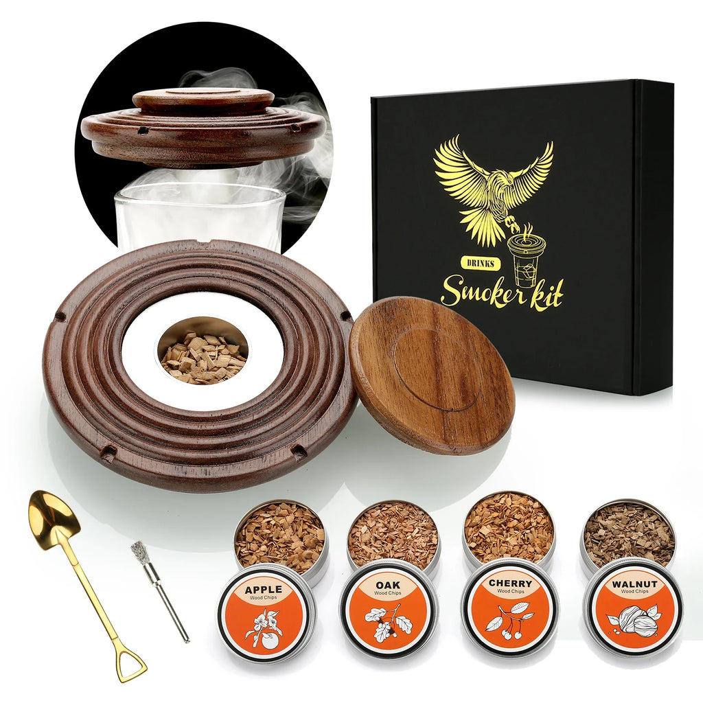 Cocktail Smoker Kit — Old Fashioned Whiskey Smoker Drinks Kit & Cocktail... — Gift Idea