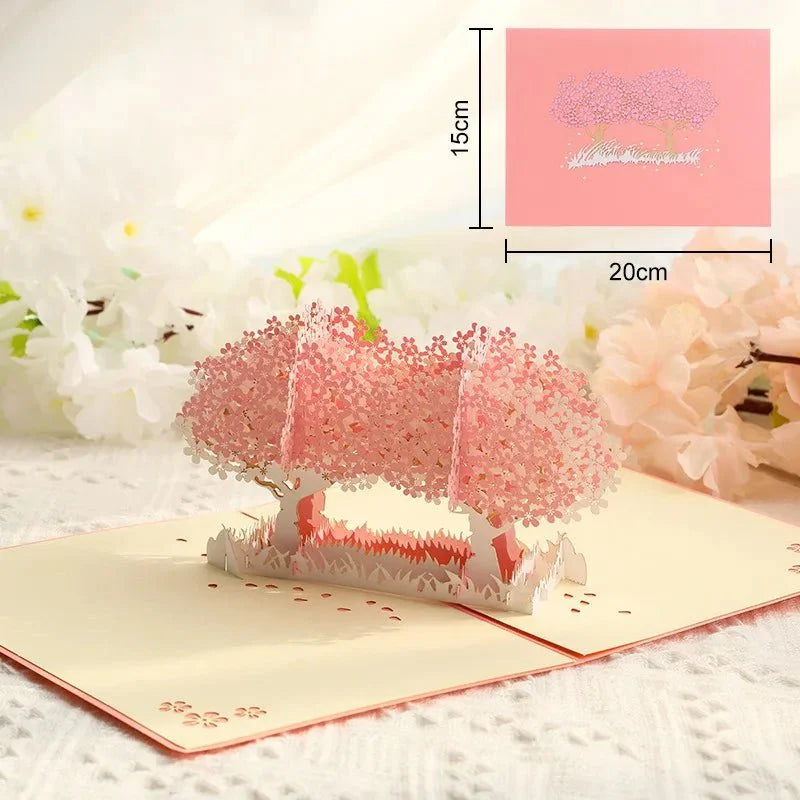 Thoughtful 3D Pop - Up Flower Bouquet Card - Forever Floral Greeting Set - Quincelle.co