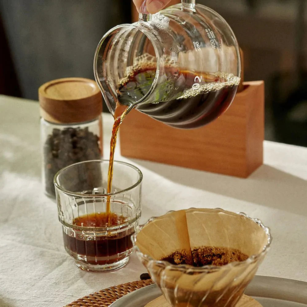 Glass Pour Over Coffee Maker Set - Professional Barista Holiday Gift Kit — View 4