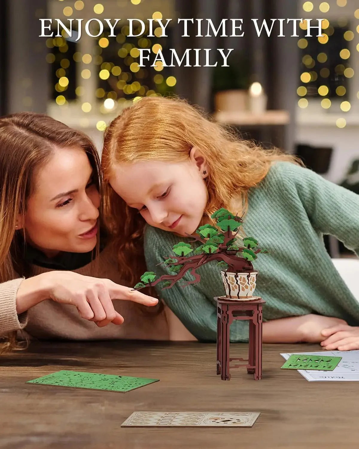 Rolife™ Eternal Bonsai Series | 3D Wooden Sakura & Evergreen Pine Puzzle Kit - Quincelle.co